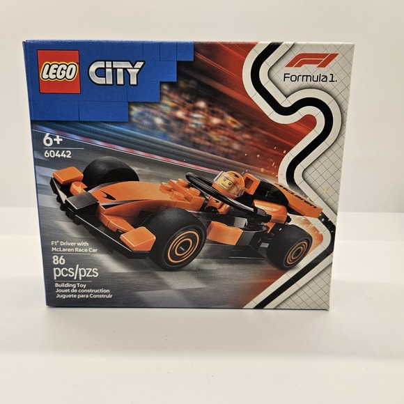 LEGO City F1 Driver with McLaren Race Car 60442 New Sealed Formula 1 - Picture 1 of 1